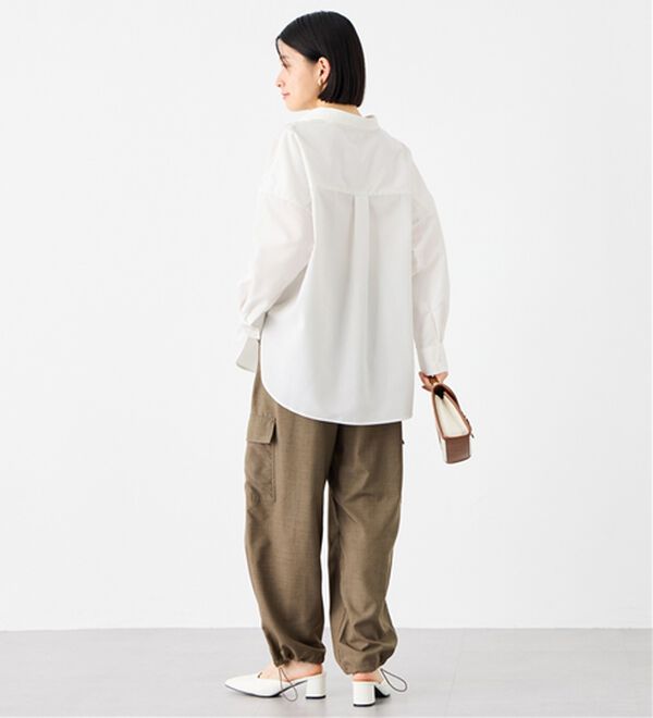 Viola e Viola（ヴィオラ エ ヴィオラ）の「【イージーケア】お手入れ簡単羽織に使えるオーバーシャツ（シャツ）」｜詳細画像