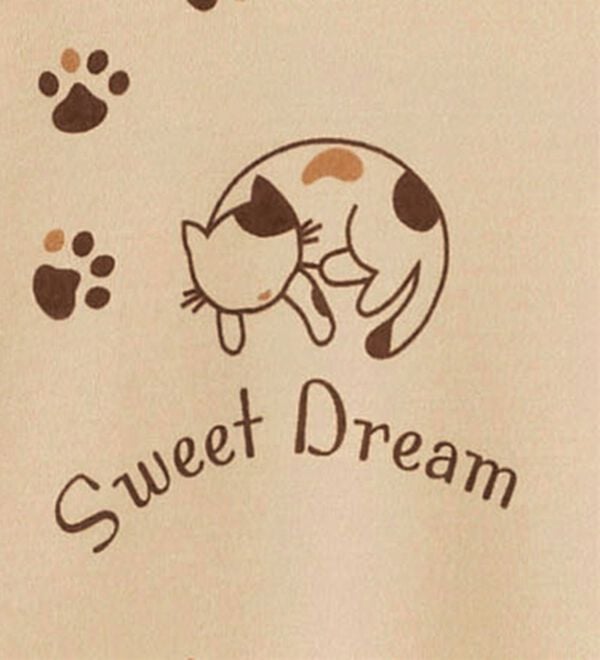 「あったか裏起毛にゃんこパジャマ（パジャマ・ルームウェア）」｜詳細画像