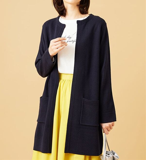 BELLUNA（ベルーナ）の「嬉しい機能付！ミラノリブカーディガン（ニットカーディガン）」｜詳細画像