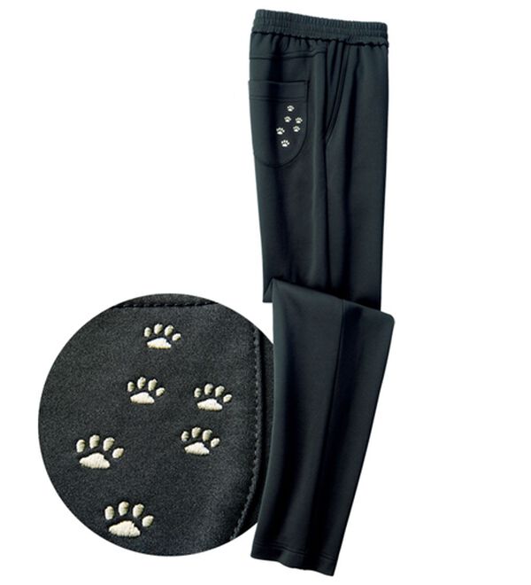 ルフラン（ルフラン）の「【３本組】「猫の毛が落ちやすい」裏起毛パンツ（フルレングスパンツ）」｜詳細画像