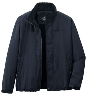 「＜コムルヴァン・オム＞フリース裏地の洗練ライトジャケット（メンズジャケット）」｜ブラック