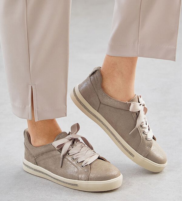 ルフラン（ルフラン）の「＜マスチェッタ＞リボン&times;ビジューソールシューズ（スニーカー）」｜詳細画像