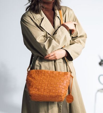ルフラン（ルフラン）の「＜ズッケロシリーズ＞たくさん入るレザーショルダー（ショルダーバッグ）」