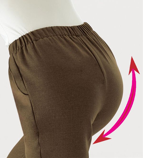 ルフラン（ルフラン）の「【３本組】日本製ふわふわ裏起毛お出かけパンツ（フルレングスパンツ）」｜詳細画像