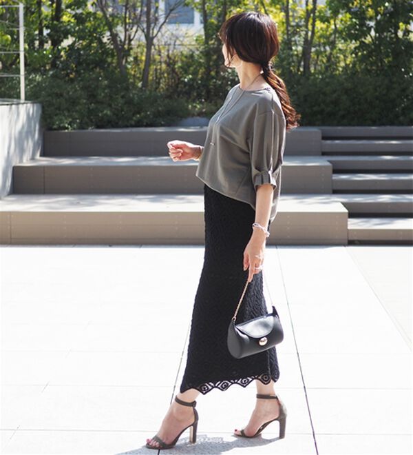 BELLUNA（ベルーナ）の「【接触冷感】涼感素材袖パールデザインプルオーバー（カットソー）」｜詳細画像