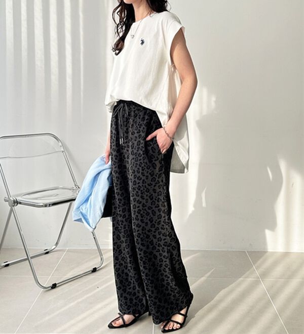 GeeRA（ジーラ）の「さらさら涼感イージーパンツ（フルレングスパンツ）」｜詳細画像