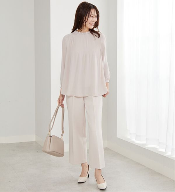 BELLUNA（ベルーナ）の「【新色追加】〈セレモニースタイル〉細プリーツデザインブラウス（ブラウス）」｜詳細画像