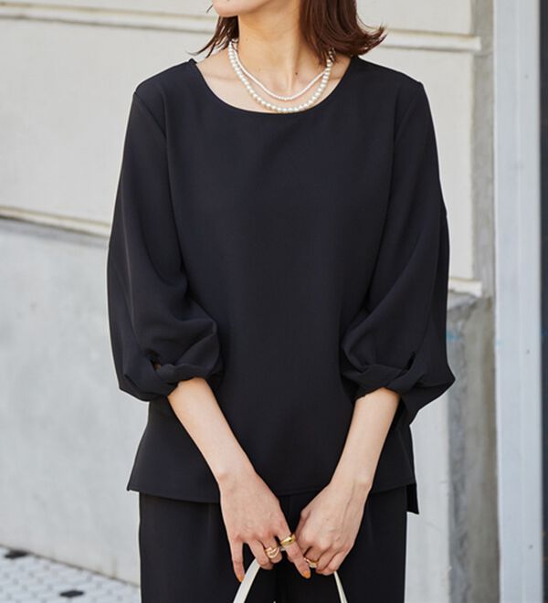 RANAN（ラナン）の「楽ちんキレイ！美人セットアップ（ブラウススーツ）」｜詳細画像