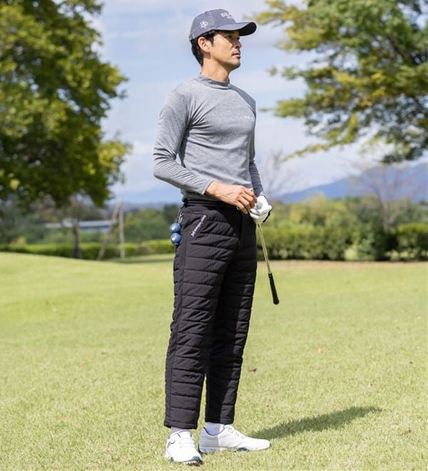 「＜トランスコンチネンツゴルフ＞ラウンドに便利な中わたゴルフパンツ（メンズフルレングスパンツ）」｜詳細画像