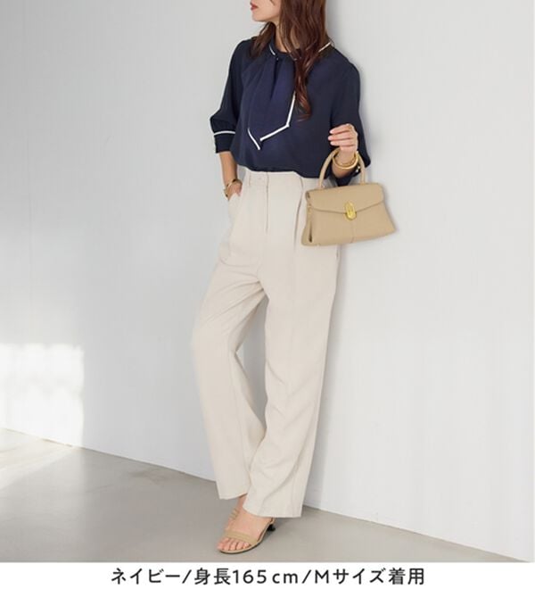 alotta（アロッタ）の「袖口パール6分袖ブラウス（ブラウス）」｜詳細画像