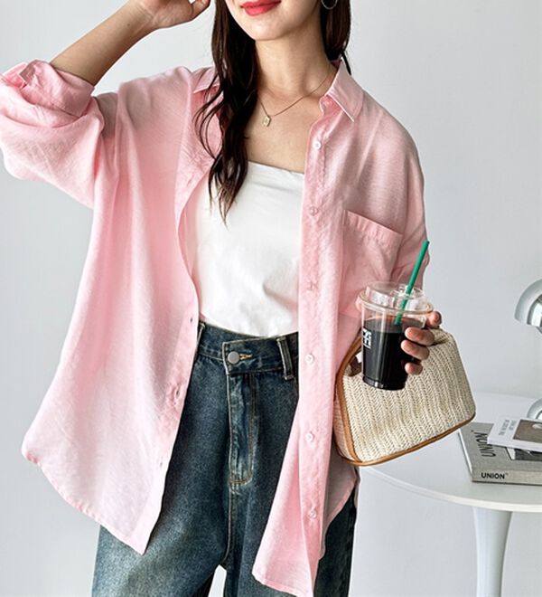 GeeRA（ジーラ）の「アソート柄オーバーサイズシャツ（シャツ）」｜詳細画像