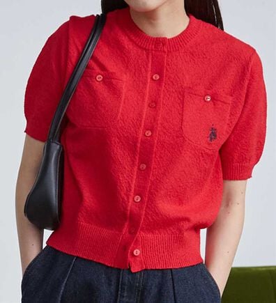 RANAN（ラナン）の「＜U.S.POLO ASSN.＞ コンパクトニットカーデ（ニットカーディガン）」