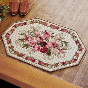 「バラ柄玄関マット（玄関マット）」｜1