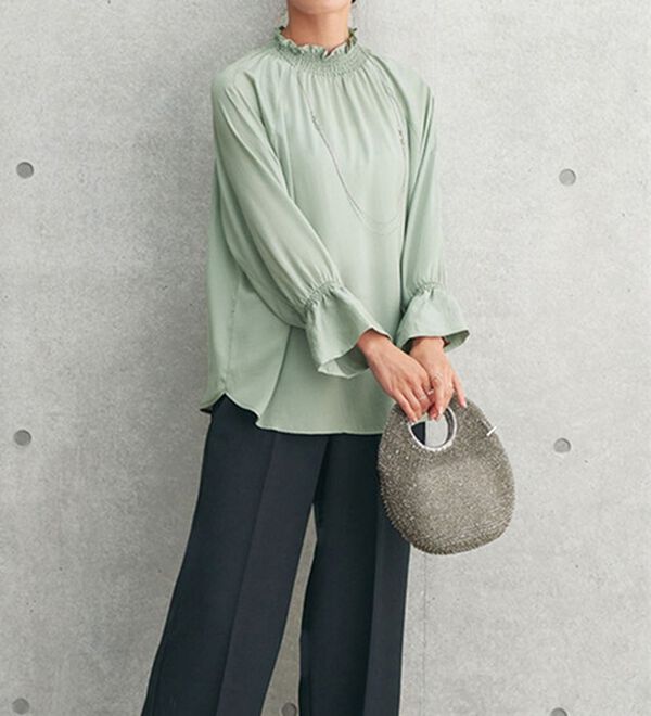 BELLUNA（ベルーナ）の「桜エキスワイドパンツ（ワイドパンツ・ガウチョ）」｜詳細画像