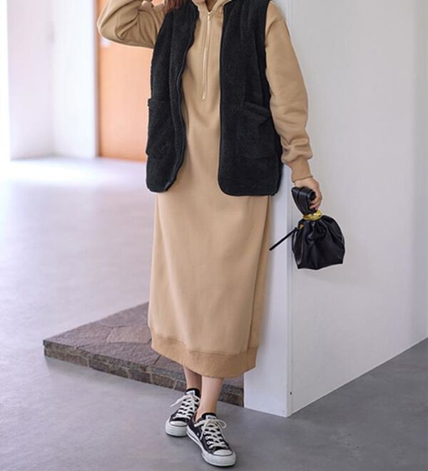 LAVIENNE（ラヴィエンヌ）の「ふわふわ暖かフリースベスト（ベスト）」｜詳細画像