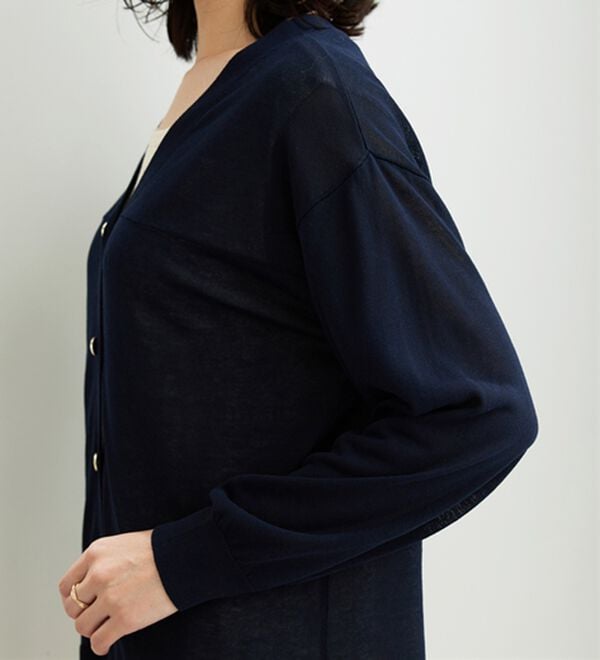 BELLUNA（ベルーナ）の「【快適Ｌａｂ．】シャリ冷！洗える多機能ニットカーディガン（ニットカーディガン）」｜詳細画像