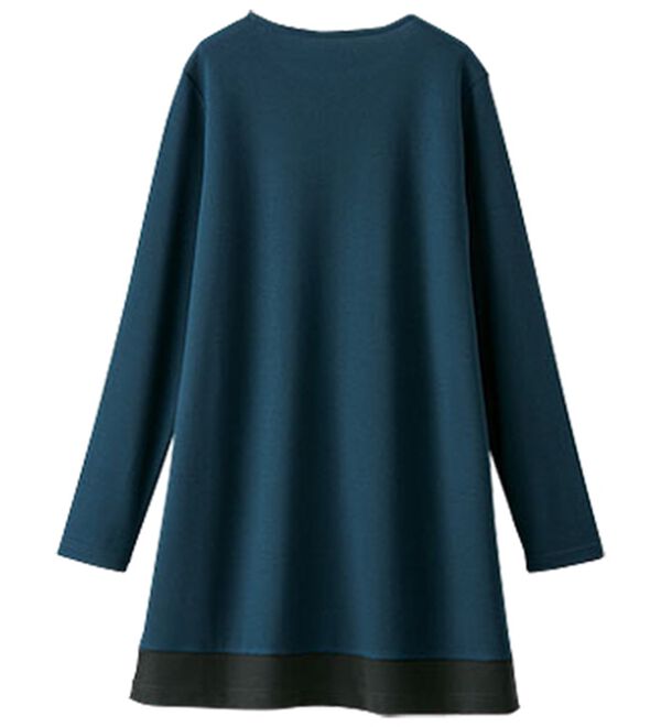 BELLUNA（ベルーナ）の「かのこ素材配色ブロッキングチュニック（チュニック）」｜詳細画像