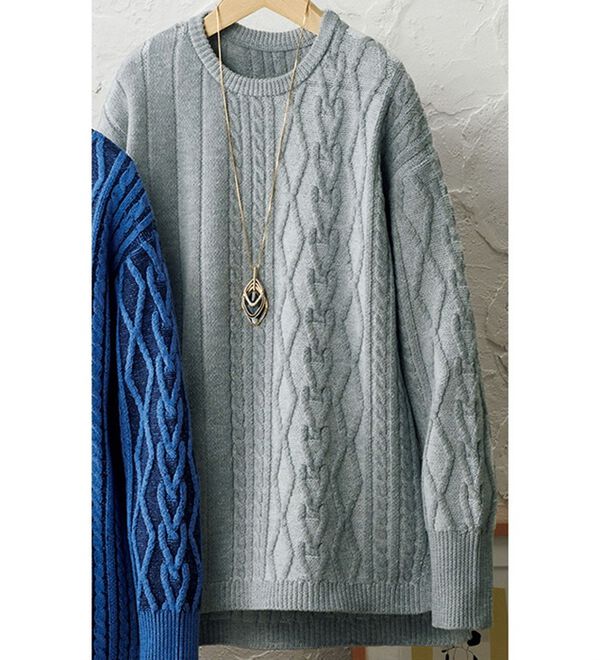 ルフラン（ルフラン）の「ケーブルニットチュニック（チュニック）」｜詳細画像