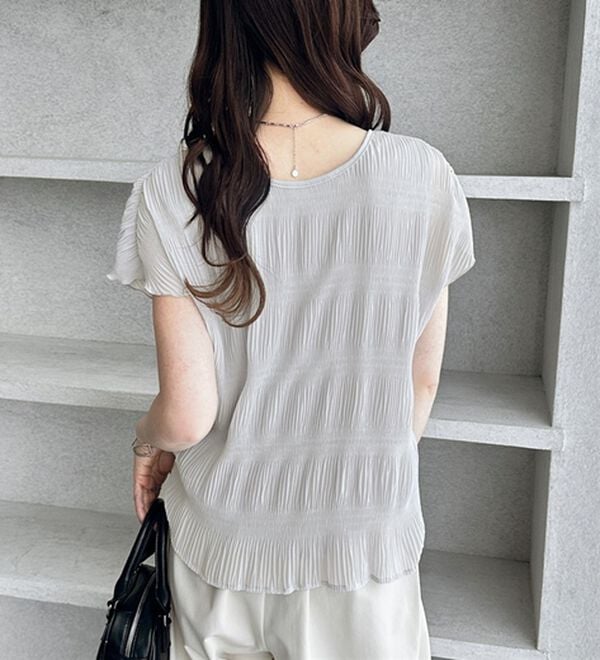 GeeRA（ジーラ）の「前後２ＷＡＹシアーシャーリングブラウス（ブラウス）」｜詳細画像