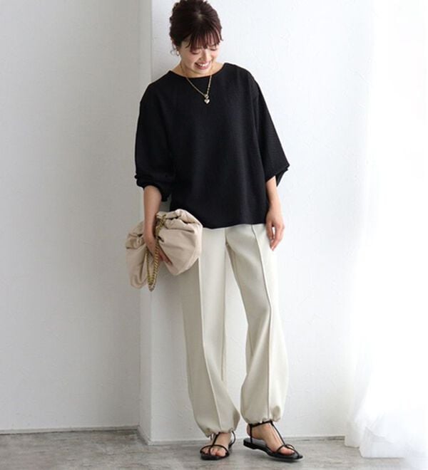 Pierrot（ピエロ）の「デザインが選べるジャカードカットソー（カットソー）」｜詳細画像