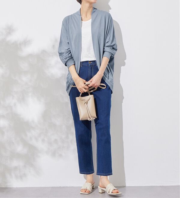 Viola e Viola（ヴィオラ エ ヴィオラ）の「【５つの機能付】ＵＶ対策に！ひんやり　ゆるドルマンカーディガン（ニットカーディガン）」｜詳細画像