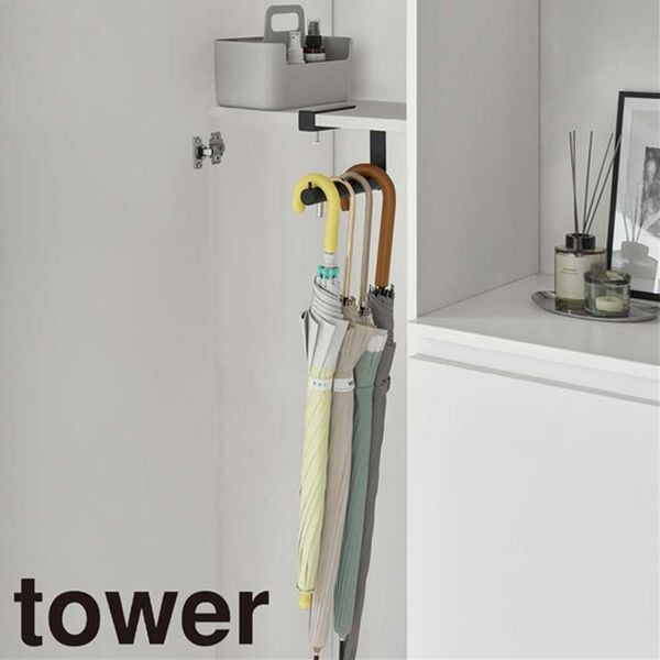iellio（イエリオ）の「タワー　下駄箱中ハンギング傘立て＜ｔｏｗｅｒ山崎実業＞（小物・小型収納）」｜詳細画像