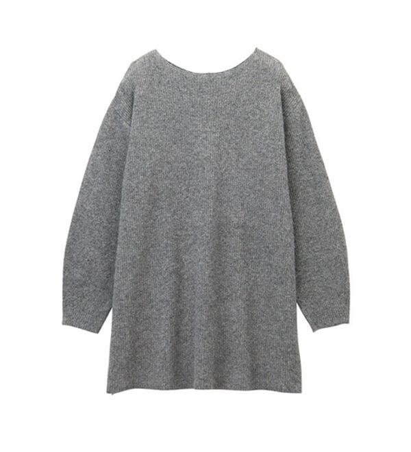 GeeRA（ジーラ）の「ボートネックミニ丈ニットワンピース（ニットワンピース）」｜詳細画像