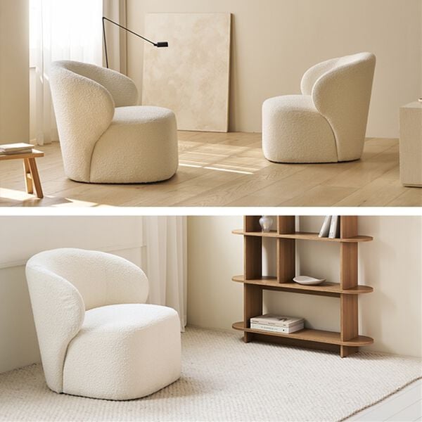 iellio（イエリオ）の「Ｒｏｏｍｎｈｏｍｅ一人掛ゆったりもこもこソファ＜ヘイズ＞＜ソファー・１人掛け・コンパクト・韓国風＞（ソファ）」｜詳細画像