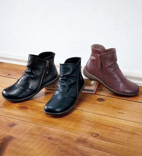 Diu ショートブーツ　本革　サイドファスナー 楽天市場】【セール20％】 DIU Diu デュウ ディウ サイド