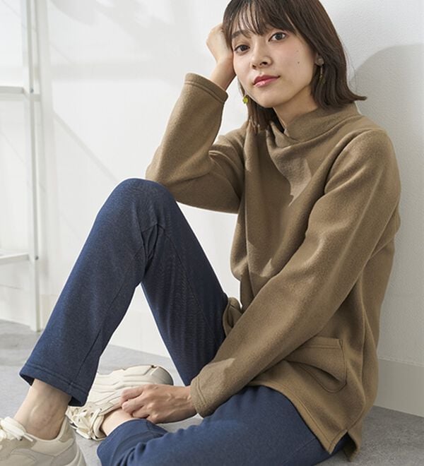 BELLUNA（ベルーナ）の「まるではく毛布！静電防止付裏ファーレギンス（スパッツ・レギンス）」｜詳細画像