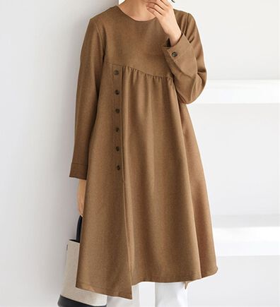 BELLUNA（ベルーナ）の「ナチュラル可愛い切替チュニックワンピース（チュニックワンピース）」