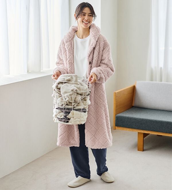 LAVIENNE（ラヴィエンヌ）の「肌側綿１００％あったかフリースボトム（その他パンツ）」｜詳細画像