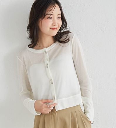 RANAN（ラナン）の「シアーリブカーディガン（その他カーディガン）」