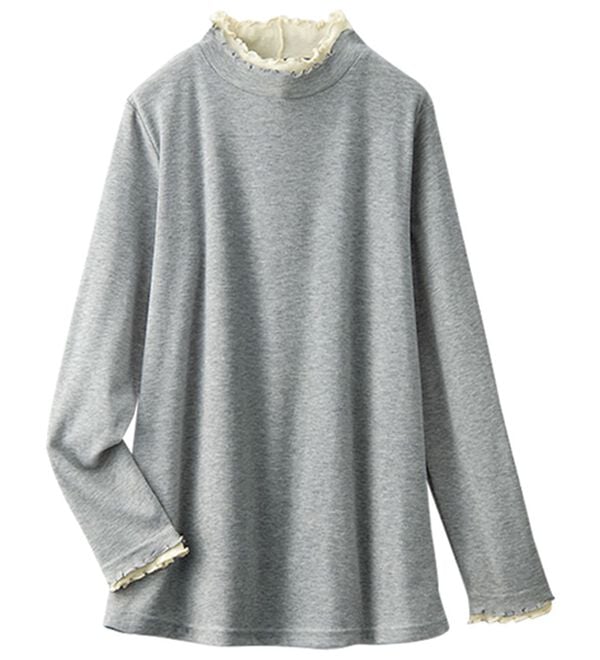 BELLUNA（ベルーナ）の「重ね着風フリル衿プルオーバー（カットソー）」｜詳細画像