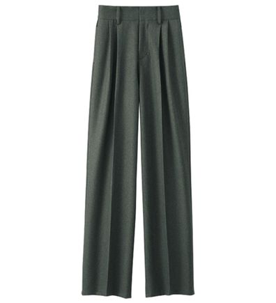 BELLUNA（ベルーナ）の「静電気防止加工！タックデザインワイドパンツ（ワイドパンツ・ガウチョ）」