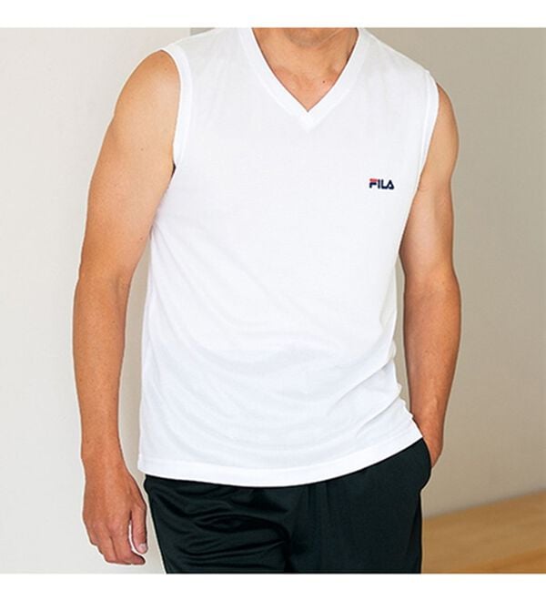 「＜フィラ＞ドライメッシュシャツ半袖・袖無し（メンズＴシャツ）」｜詳細画像