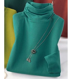 ルフラン（ルフラン）の「コットンシルクプルオーバー（カットソー）」｜エメグリーン