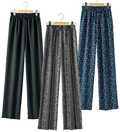 BELLUNA（ベルーナ）の「【３本組】楊柳素材イージーパンツ（その他パンツ）」