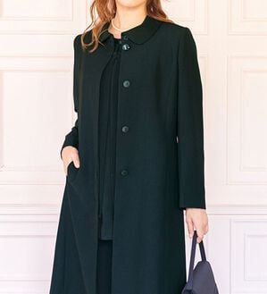 ルフラン（ルフラン）の「はっ水フォーマルコート（ロングコート）」｜黒