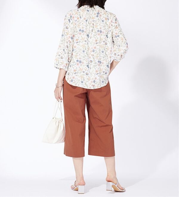 BELLUNA（ベルーナ）の「サラリ綿混ベイカーキュロットパンツ（その他パンツ）」｜詳細画像