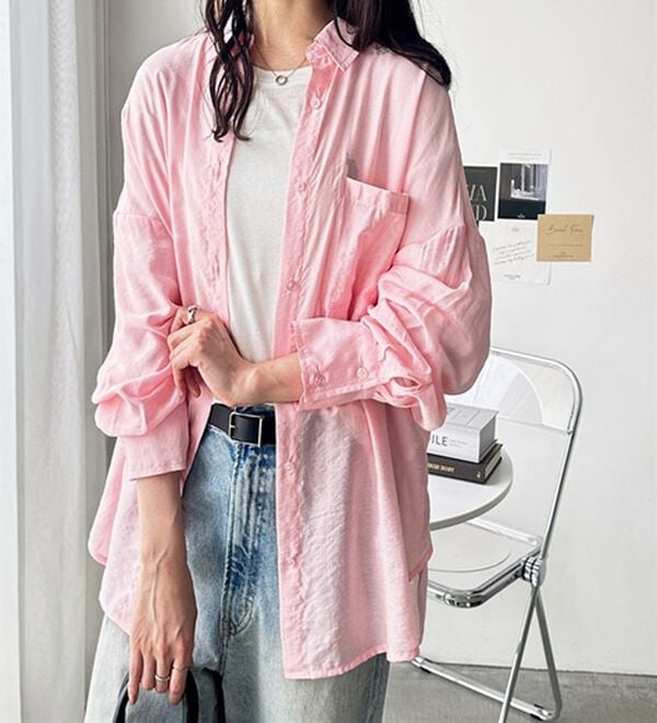 GeeRA（ジーラ）の「アソート柄オーバーサイズシャツ（シャツ）」｜詳細画像