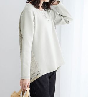 BELLUNA（ベルーナ）の「【Ｌａｇｒｉｌｕａ】バックレース使い上品見えプルオーバー（カットソー）」｜詳細画像