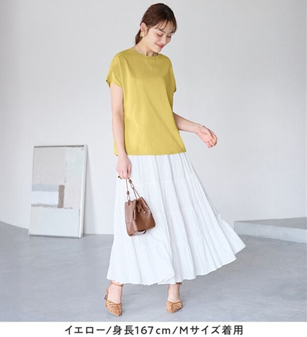 Viola e Viola（ヴィオラ エ ヴィオラ）の「脱普通！すっきり見え大人の上品Ｔシャツ（Tシャツ）」｜詳細画像