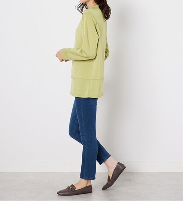 BELLUNA（ベルーナ）の「ワイドネック切替デザインプルオーバー（カットソー）」｜詳細画像