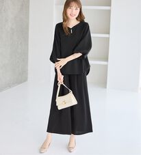 alotta（アロッタ）の「【２点セット】洗える！楽キレイセットアップ（ブラウススーツ）」