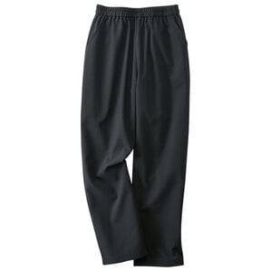 BELLUNA（ベルーナ）の「サッカー素材ゆったりシェフパンツ（ワイドパンツ・ガウチョ）」｜黒