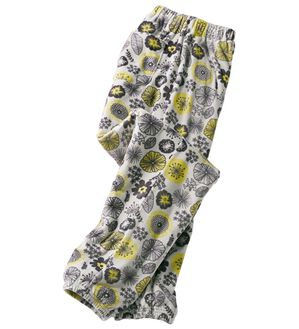 「ストレッチフリースルームパンツ（パジャマ・ルームウェア）」｜北欧風グレー