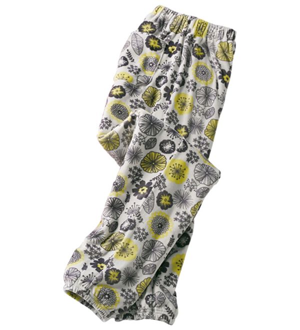 「ストレッチフリースルームパンツ（パジャマ・ルームウェア）」｜北欧風グレー