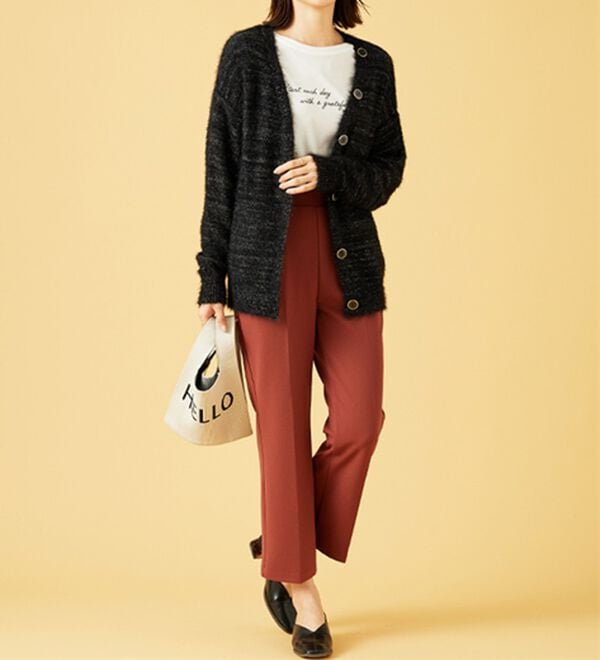 BELLUNA（ベルーナ）の「上品見え！ふんわりシャギーカーディガン（ニットカーディガン）」｜詳細画像