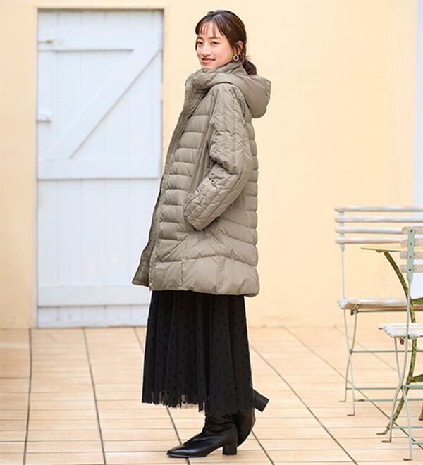 BELLUNA（ベルーナ）の「細見え！フレンチダウン使いロング丈コート（ロングコート）」｜詳細画像